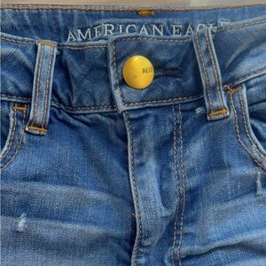 American Eagle Outfitters Blue Jean Shorts distressed